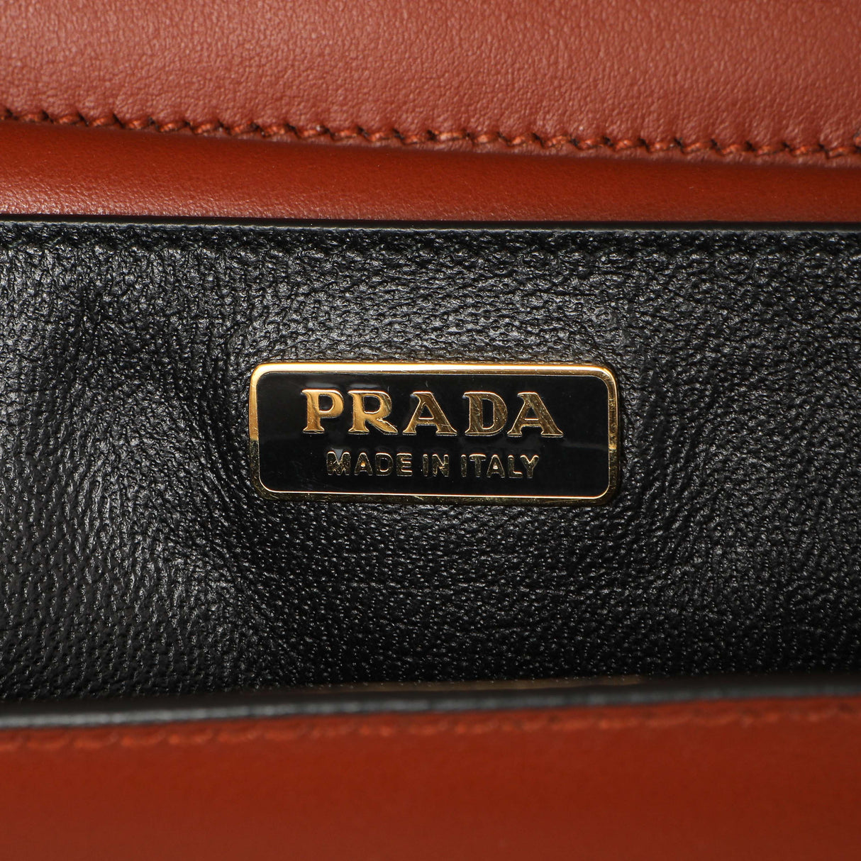 Prada Cotto Nero City Calf Saffiano Cahier Bag