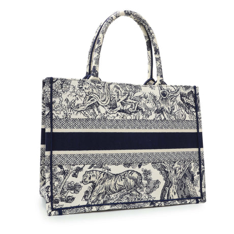 -7 items Sun July 12 ⬆️- Christian Dior Blue Dioriviera Reverse Striped Toile De Jouy Medium Book Tote Handbags Christian Dior