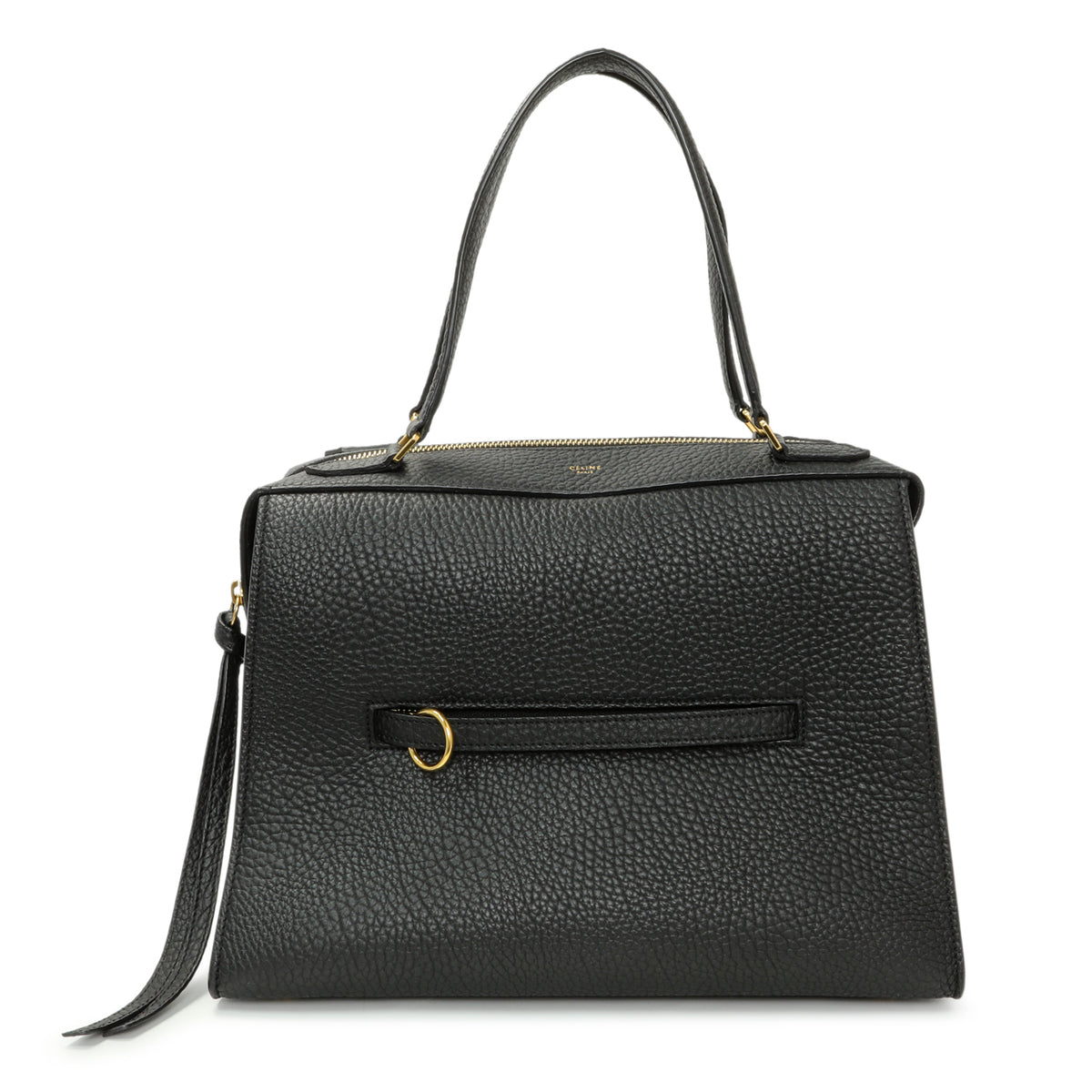 Celine Black Bullhide Calfskin Ring Bag Handbags Celine