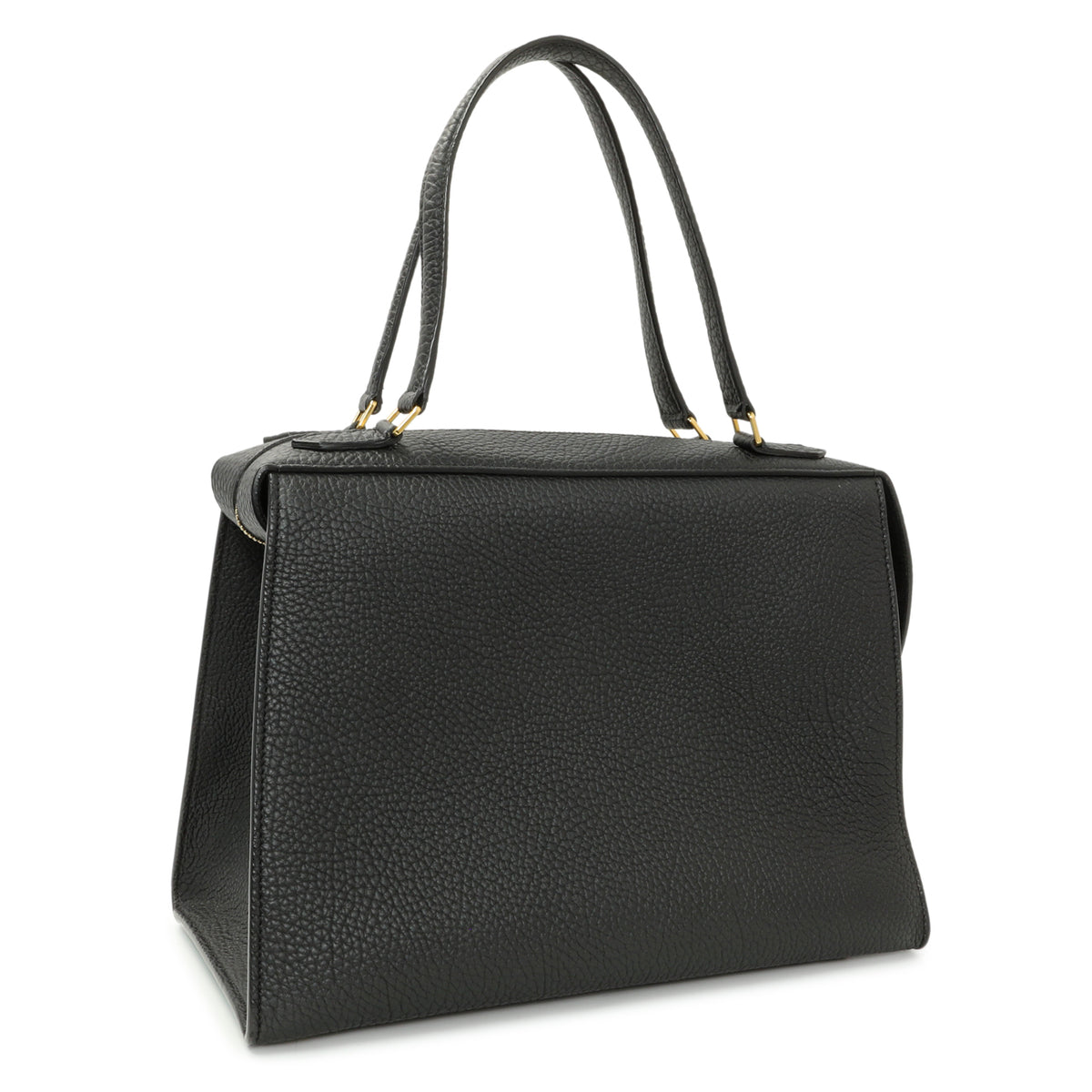 Celine Black Bullhide Calfskin Ring Bag Handbags Celine