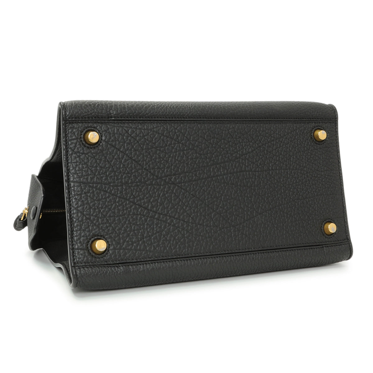 Celine Black Bullhide Calfskin Ring Bag Handbags Celine