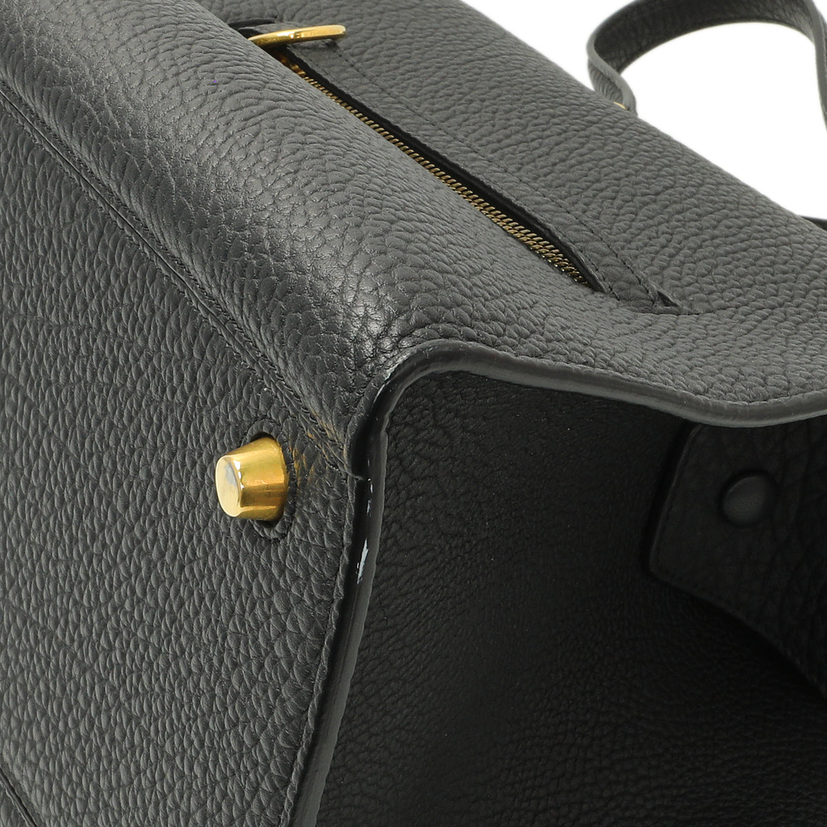 Celine Black Bullhide Calfskin Ring Bag Handbags Celine