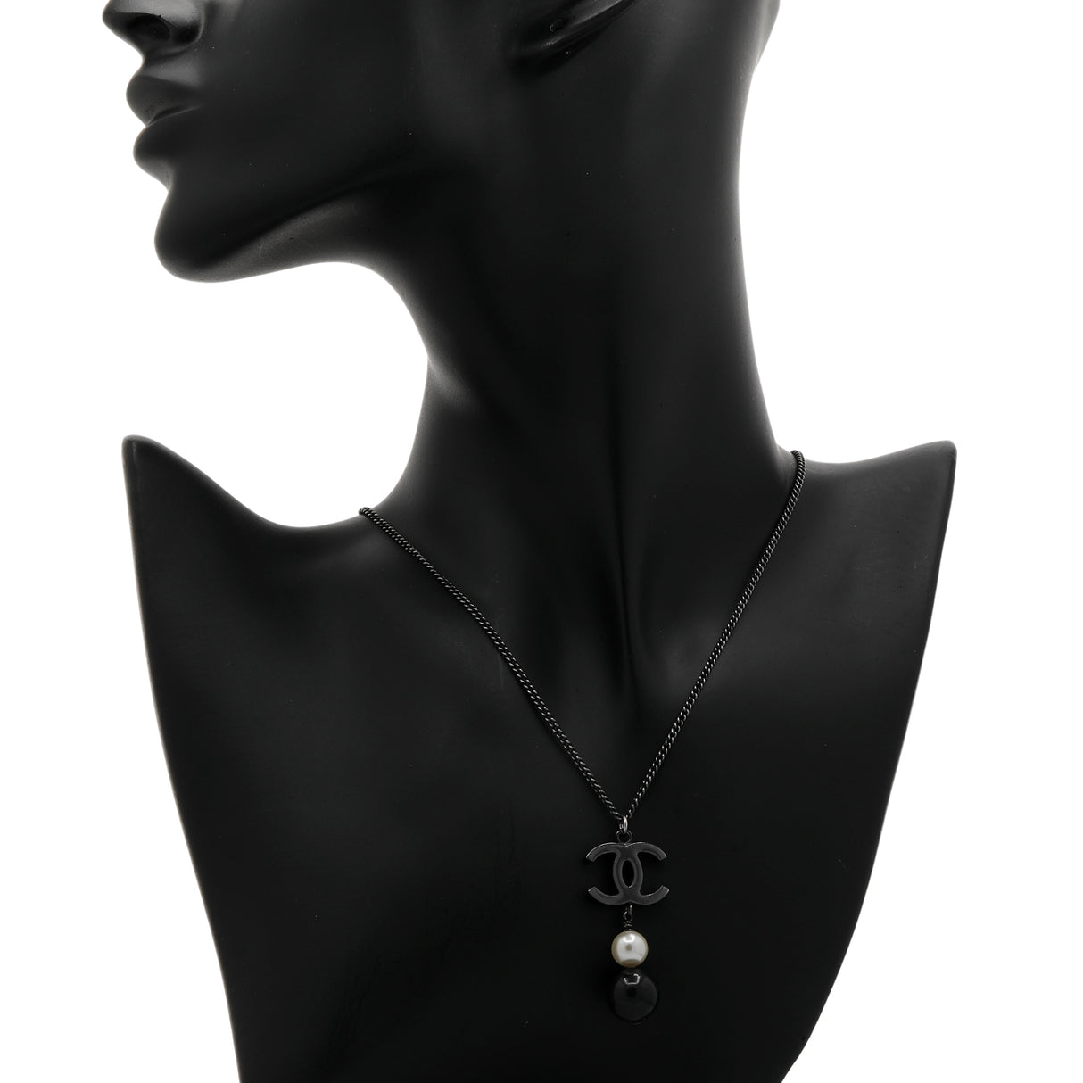 Chanel CC Pearl Drop Pendant Necklace Designer Jewellery Chanel