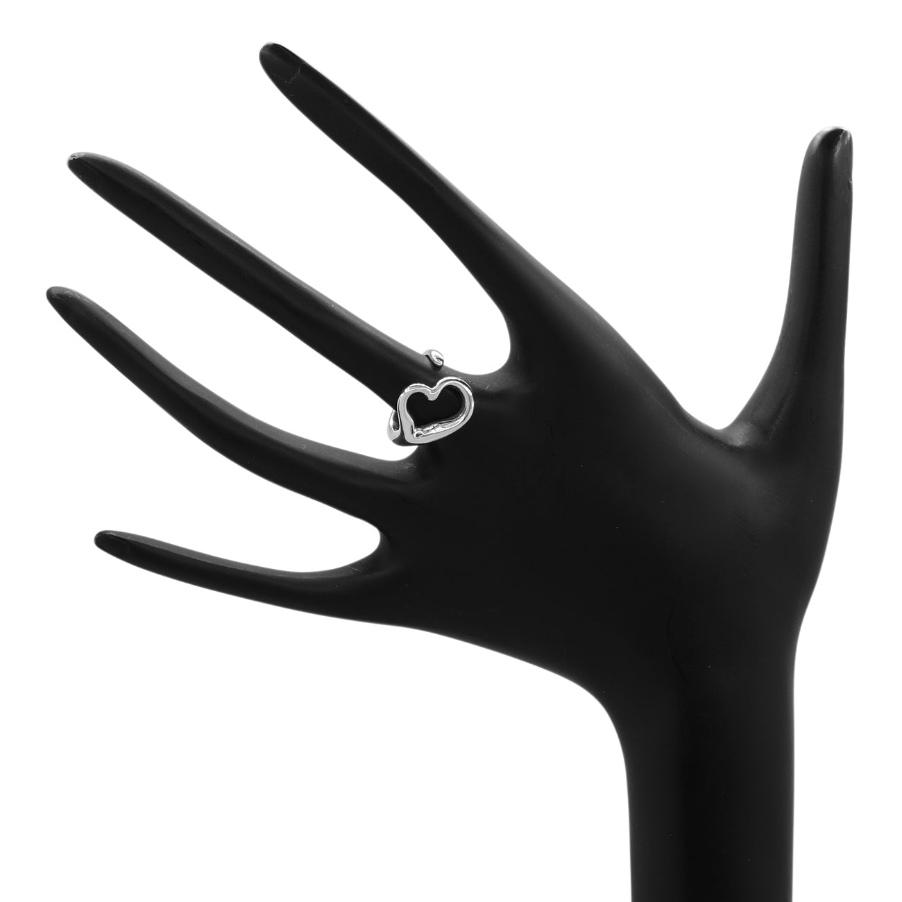 Tiffany & Co. Sterling Silver Open Heart Ring – Modaselle