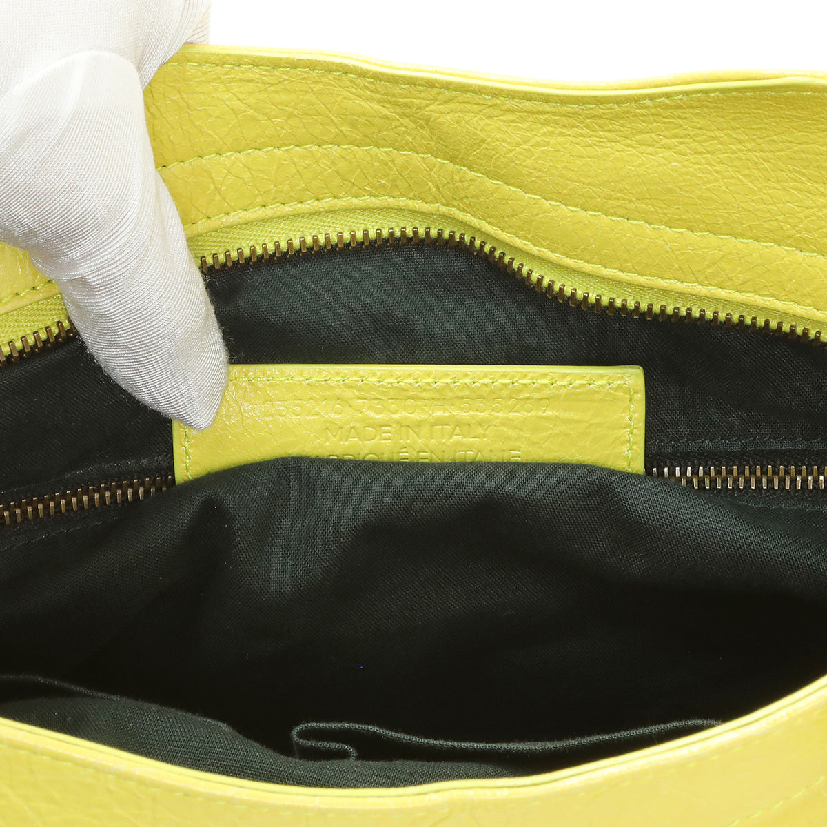 Balenciaga Lime Agneau Classic Hardware Velo Handbags Balenciaga