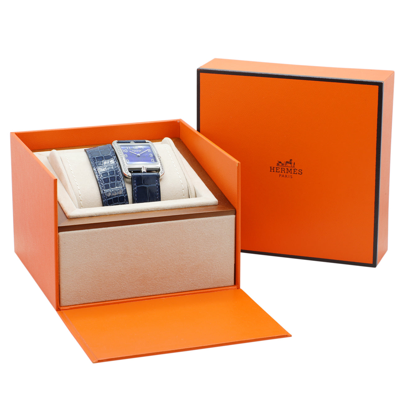 Hermes Stainless Steel Diamond Cape Cod CC3.730 – Modaselle