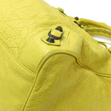 Balenciaga Lime Agneau Classic Hardware Velo Handbags Balenciaga