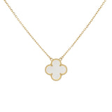 Van Cleef & Arpels 18K Yellow Gold Mother of Pearl Vintage Alhambra Pendant Necklace Designer Jewellery Van Cleef and Arpels