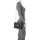 Louis Vuitton Black Soft Calfskin Mylockme Chain Bag Handbags Louis Vuitton