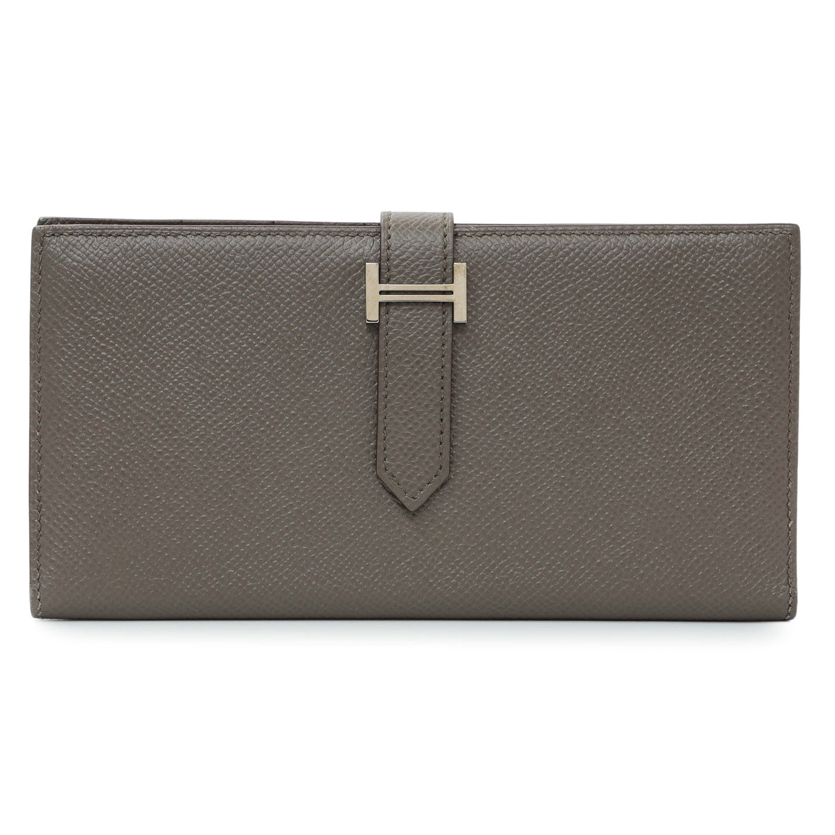 Hermes Etoupe Epsom Bearn Gusset Wallet