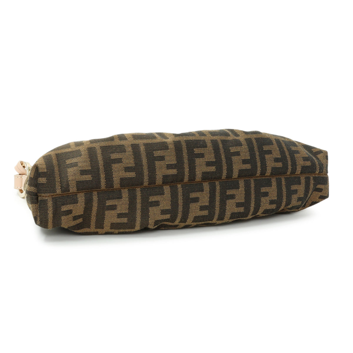 Fendi Pink and Tobacco Zucca Print Canvas Small Chef Shoulder Bag Handbags Fendi