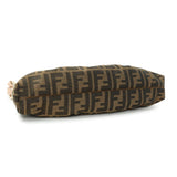 Fendi Pink and Tobacco Zucca Print Canvas Small Chef Shoulder Bag Handbags Fendi