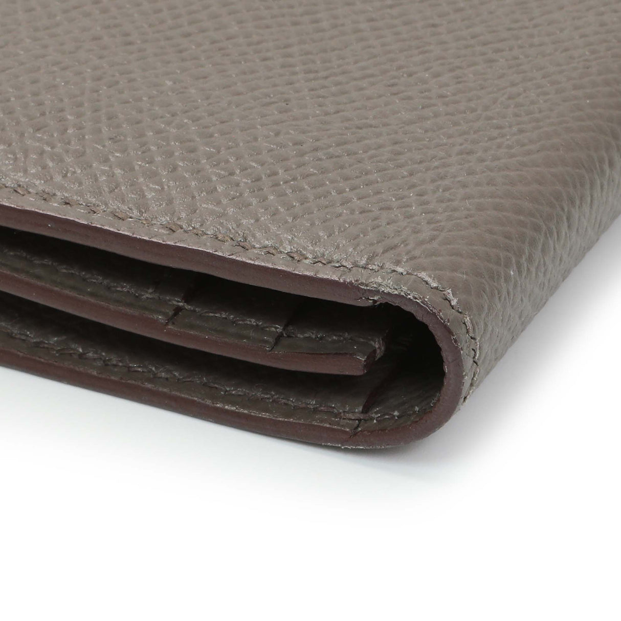 Hermes Etoupe Epsom Bearn Gusset Wallet