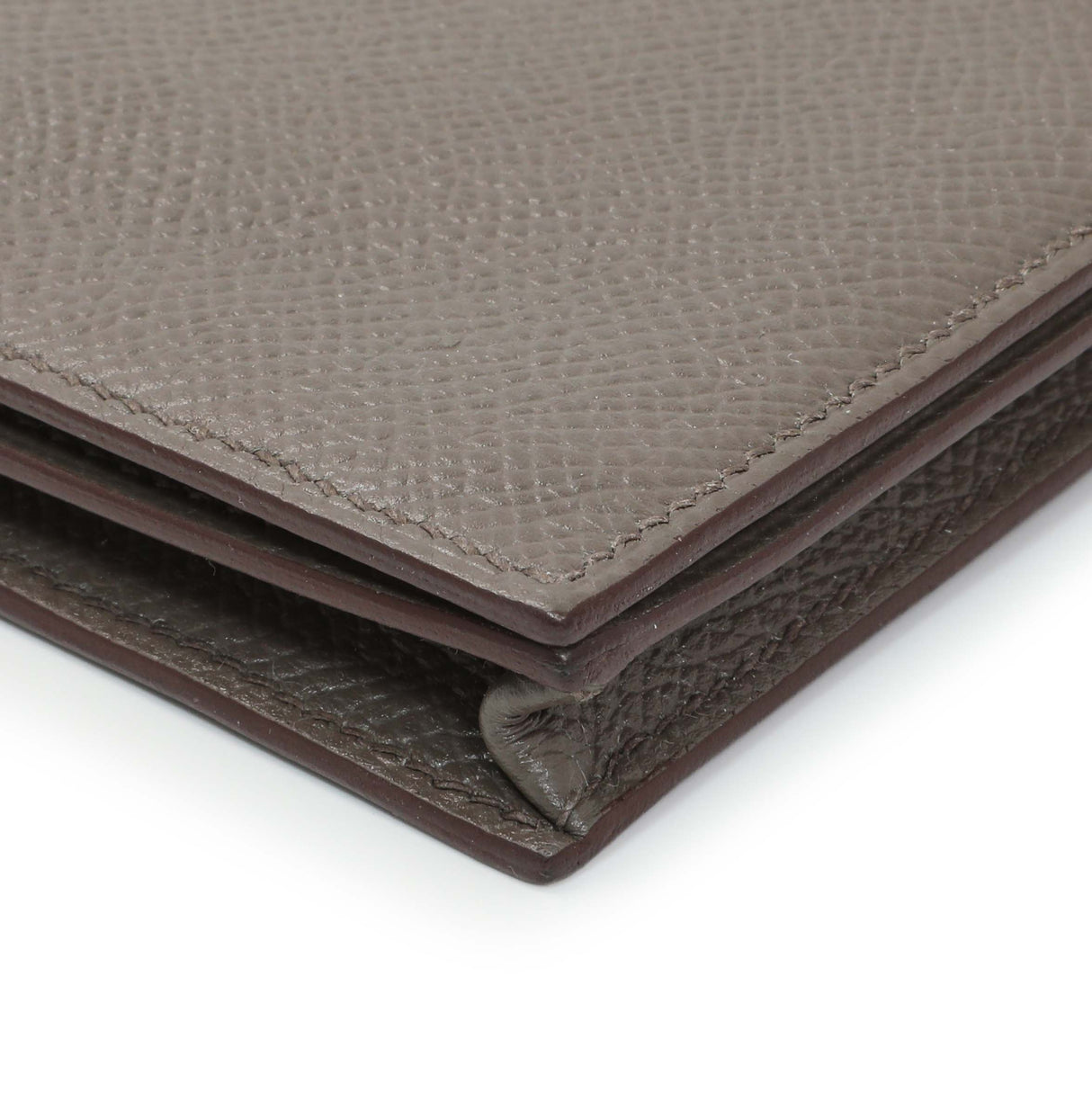 Hermes Etoupe Epsom Bearn Gusset Wallet