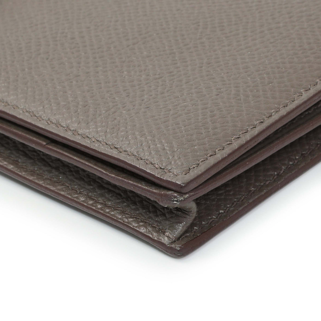Hermes Etoupe Epsom Bearn Gusset Wallet
