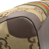 Gucci Monogram Jumbo GG Textured Dollar Calfskin Web Large Duffle Bag Handbags Gucci