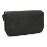 Prada Black Saffiano Leather Mini Crossbody Bag Handbags Prada