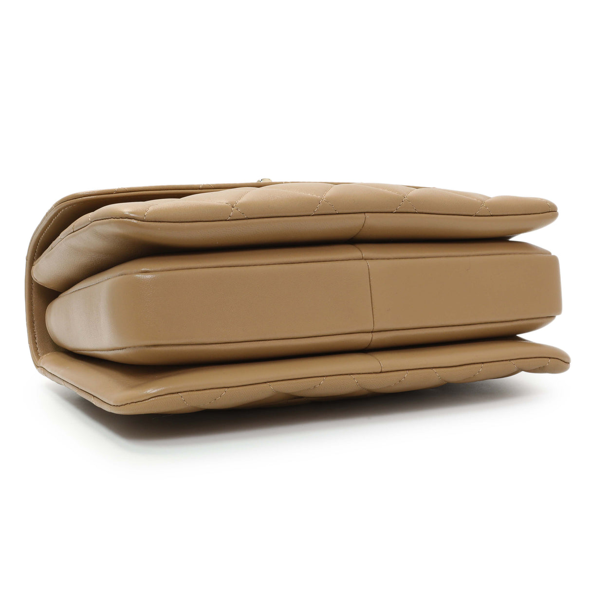 Chanel Beige Lambskin Quilted Small Trendy CC Dual Handle Flap Bag