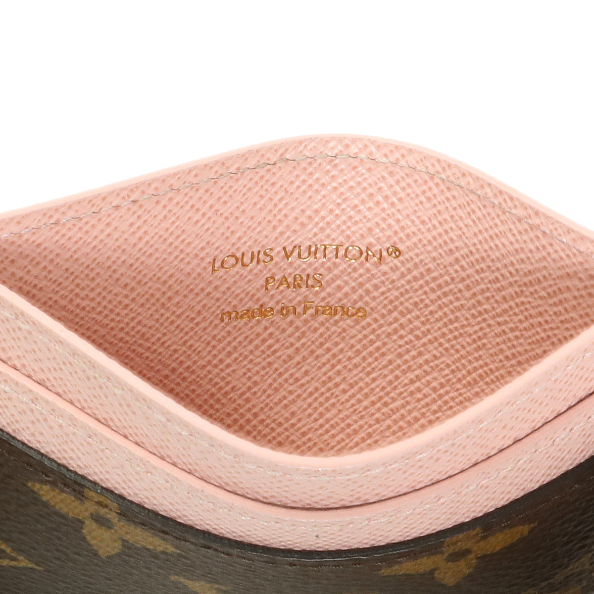 Louis Vuitton Rose Ballerine Monogram LV Charms Card Holder Accessories Louis Vuitton