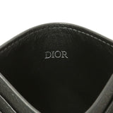 Christian Dior Black Oblique Jacquard and Grained Calfskin Card Holder Accessories Christian Dior