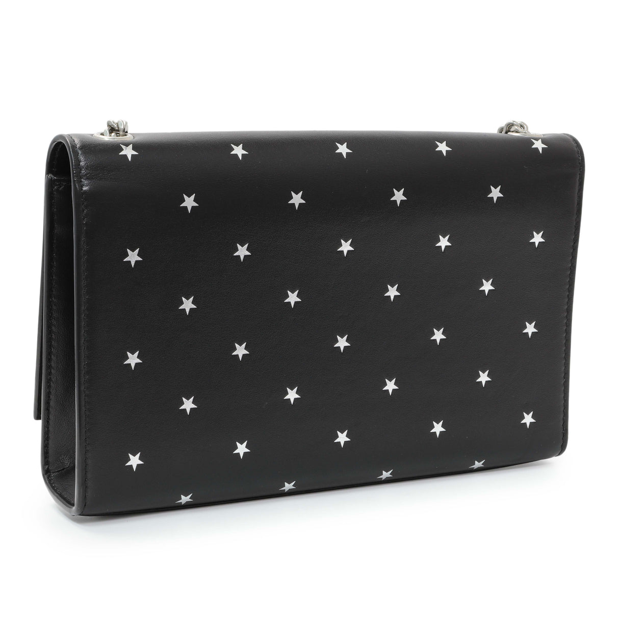 Saint Laurent Black Star Print Calfskin Medium Kate Satchel Handbags Saint Laurent