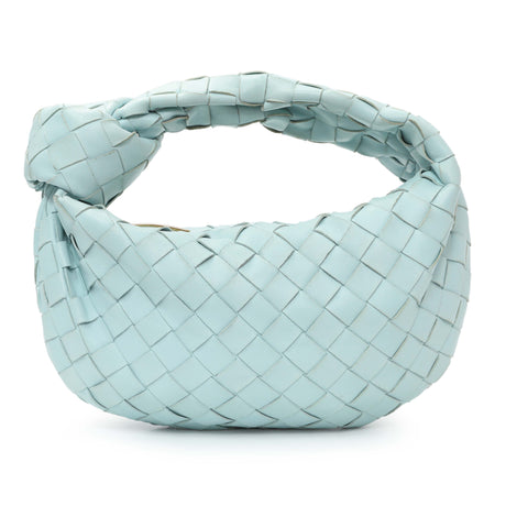 Bottega Veneta Light Blue Nappa Intrecciato Mini Jodie Handbags Bottega Veneta