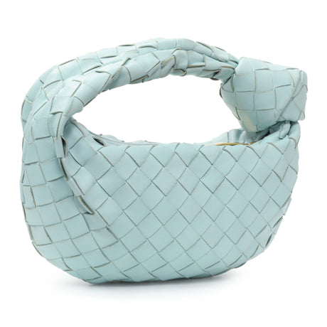 Bottega Veneta Light Blue Nappa Intrecciato Mini Jodie Handbags Bottega Veneta