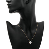 Van Cleef & Arpels 18K Yellow Gold Mother of Pearl Vintage Alhambra Pendant Necklace Designer Jewellery Van Cleef and Arpels