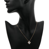 Van Cleef & Arpels 18K Yellow Gold Mother of Pearl Vintage Alhambra Pendant Necklace Designer Jewellery Van Cleef and Arpels