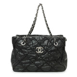 Chanel Black Calfskin Ultra Stitch Tote Handbags Chanel