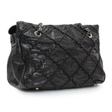 Chanel Black Calfskin Ultra Stitch Tote Handbags Chanel