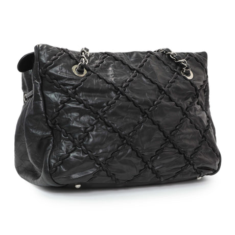 Chanel Black Calfskin Ultra Stitch Tote