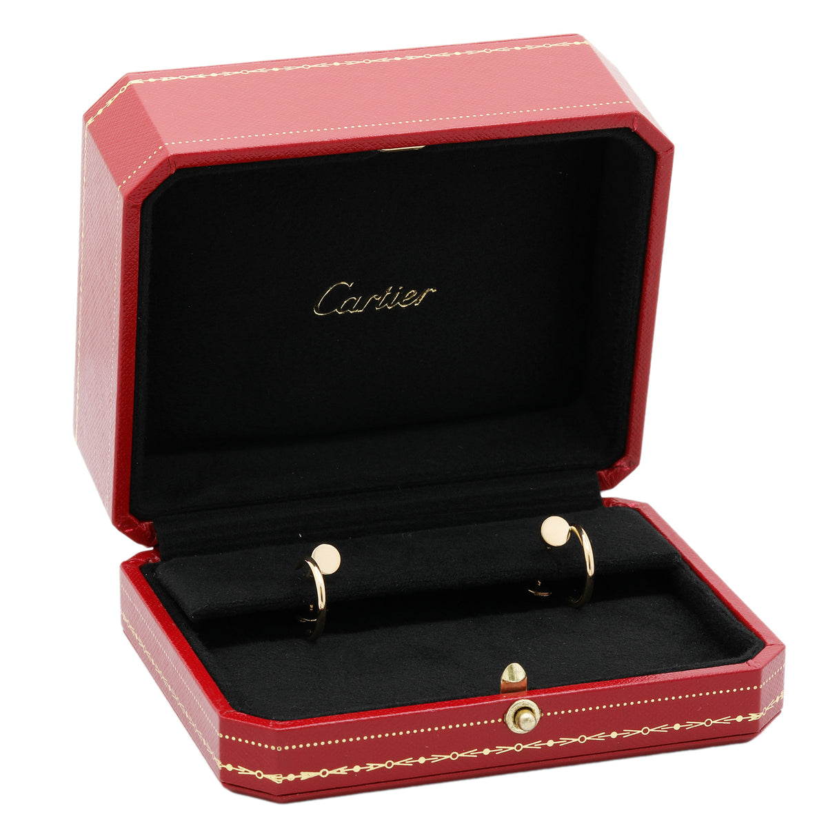 Cartier 18K Yellow Gold Juste Un Clou Hoop Earrings SM Designer Jewellery Cartier