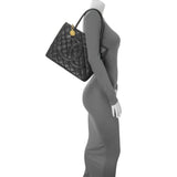 Chanel Black Quilted Caviar Medallion Tote Handbags Chanel