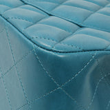 Chanel Teal Quilted Lambskin Jumbo Classic Double Flap Handbags Chanel
