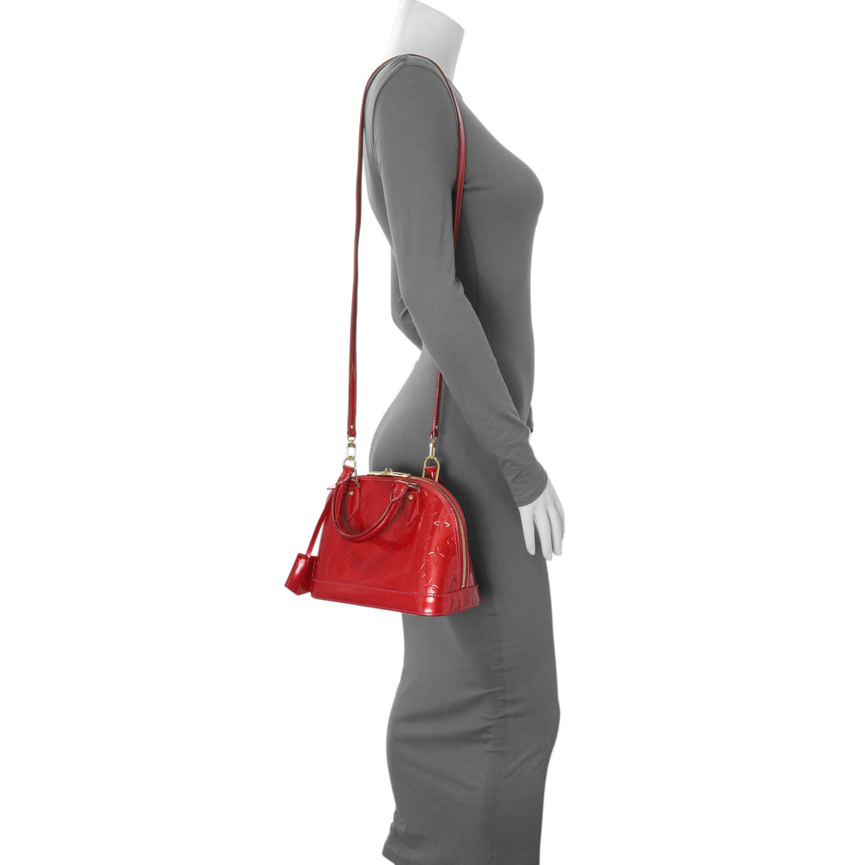 Louis Vuitton Red Vernis Alma BB