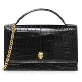 Alexander McQueen Skull Embellished Embossed Top Handle Bag Handbags Alexander McQueen