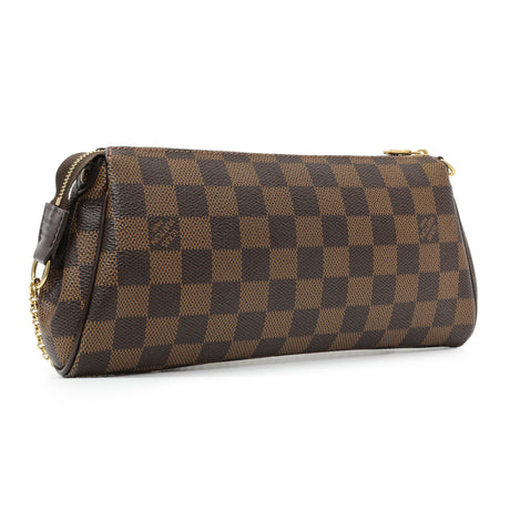 Louis Vuitton Damier Ebene Eva Clutch Handbags Louis Vuitton