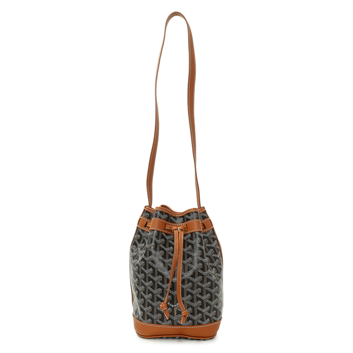 Goyard Black Gold Goyardine Petit Flot Bucket Bag Handbags Goyard