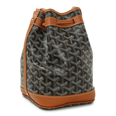 Goyard Black Gold Goyardine Petit Flot Bucket Bag Handbags Goyard