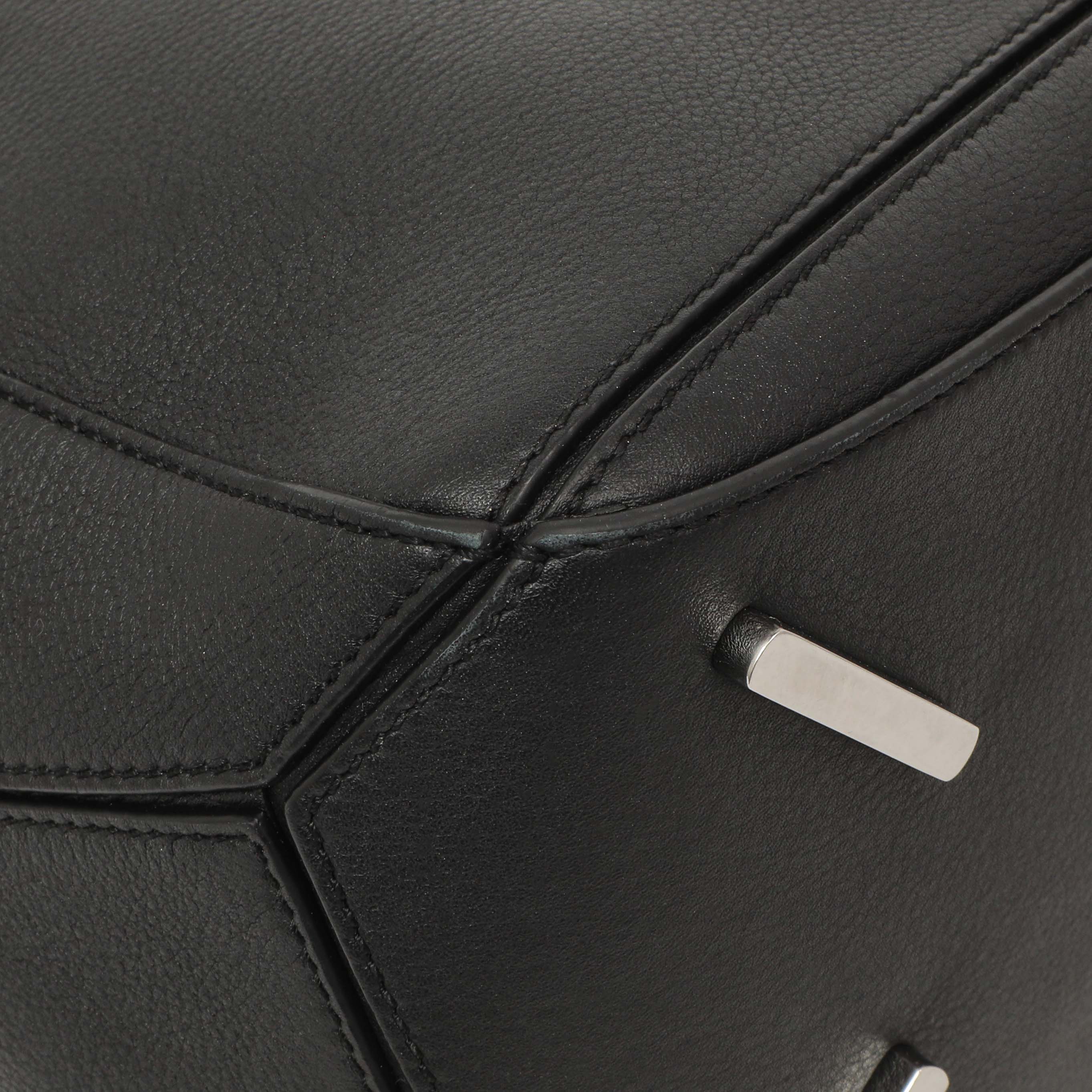 Loewe Black Calfskin Medium Puzzle Bag – Modaselle