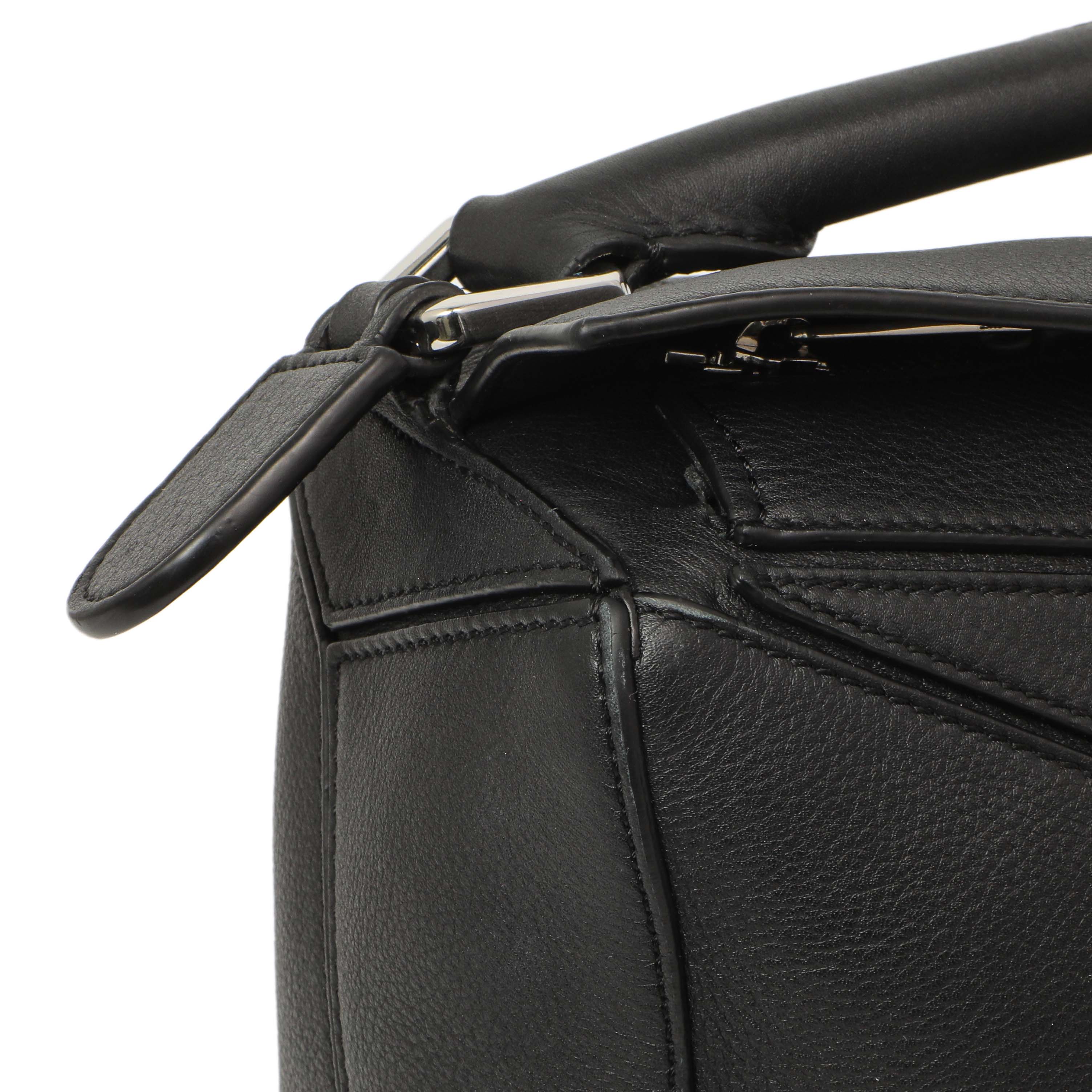 Loewe Black Calfskin Medium Puzzle Bag – Modaselle