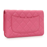 Chanel Pink Caviar Wallet on Chain Handbags Chanel