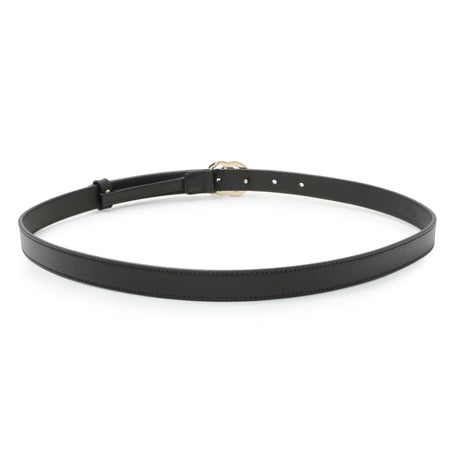 Gucci Black Calfskin Double G 20mm Belt Accessories Gucci
