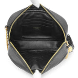 Saint Laurent Black Matelassé Lambskin Small Loulou Shoulder Bag Handbags Saint Laurent