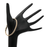 David Yurman 18K Yellow Gold Diamond 5mm Sculpted Cable Flex Bracelet Designer Jewellery David Yurman