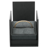 David Yurman 18K Yellow Gold Diamond 5mm Sculpted Cable Flex Bracelet Designer Jewellery David Yurman