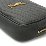 Saint Laurent Black Matelassé Lambskin Small Loulou Shoulder Bag Handbags Saint Laurent