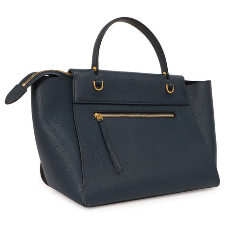 Celine Blue Grained Calfskin Mini Belt Bag