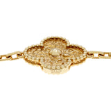 Van Cleef & Arpels 18K Yellow Gold 10 Motifs Vintage Alhambra Necklace Designer Jewellery Van Cleef and Arpels